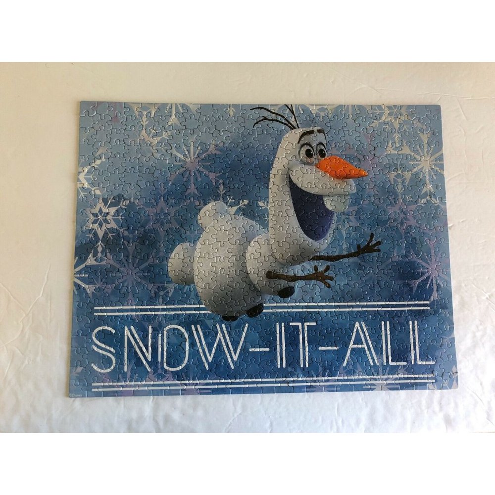 Disney Frozen Olaf Jigsaw Puzzle Kids 500 Piece Blue Snow-It-All Snowflake - Picture 6 of 8